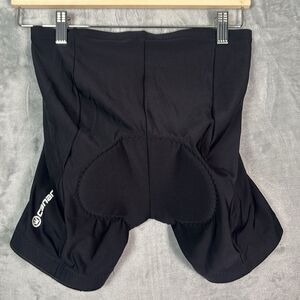 Canari Black Stretch Padded Bike Riding Shorts Size Medium